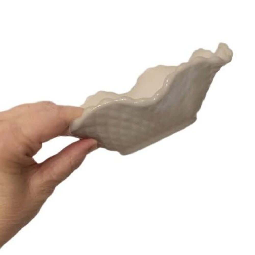 Vintage Mid-Century Milk Glass Vase & Bowl, Quilted Diamond | Set of 2 Items